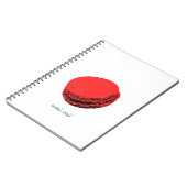 Carnet macaron aux fraises (Côté gauche)