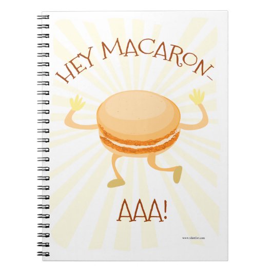 Carnet Macaron Dance Cookie Caricature mignonne Art amusa (Devant)