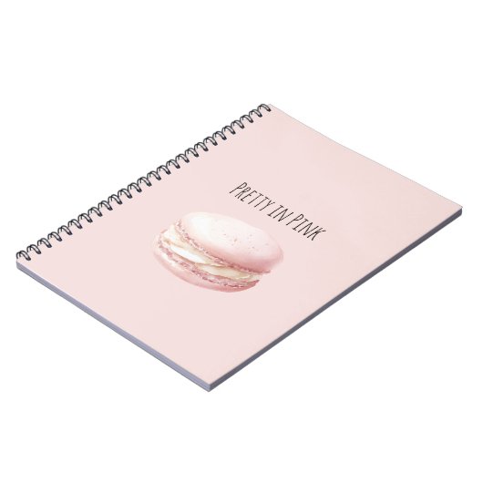 Carnet Macaron rose ravissant (Côté gauche)