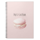 Carnet Macaron rose ravissant (Devant)