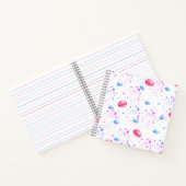 Carnet Macarons appétissants en plaques d'aquarelle (Intérieur)