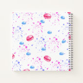 Carnet Macarons appétissants en plaques d'aquarelle (Dos)