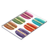 Carnet macarons arc-en-ciel (Côté gauche)