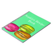 Carnet Macarons colorés aquarelle art funky (Côté gauche)