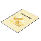 Carnet Macarons Jaune Citron (Côté gauche)
