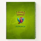 Carnet Macaw Parrot Tropical Bird Cartoon Character 🐦 (Dos)