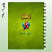 Carnet Macaw Parrot Tropical Bird Cartoon Character 🐦