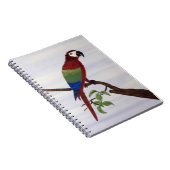 Carnet macaw, perroquet, nature, coucher de soleil, oisea (Côté Droit)