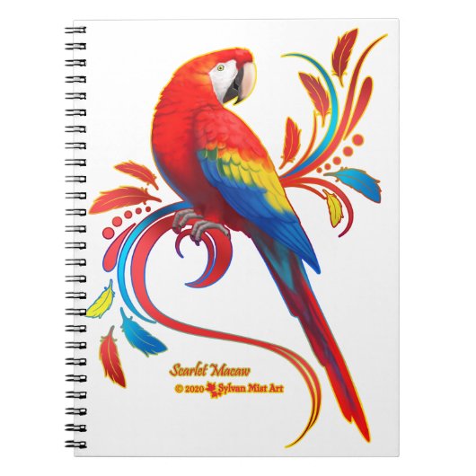 Carnet Macaw-Scarlet (Devant)
