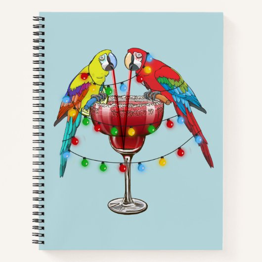 Carnet Macaws Tropical Boire Du Vin (Devant)