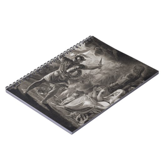 Carnet Macbeth, les trois sorcières et Hecate dans l'acte (Côté gauche)