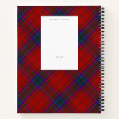 Carnet MacDougall Vestiarium Scoticum carreau rouge (Dos)