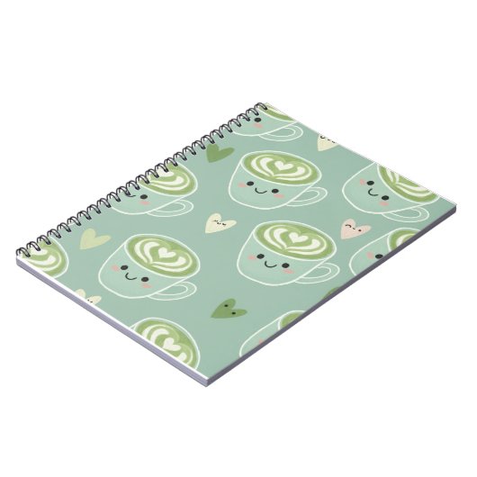Carnet Macha Latte Art Spiral Notebook (Côté gauche)