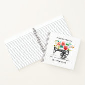 Carnet Machine à coudre Noir Blanc Artisanat fabricant (Intérieur)