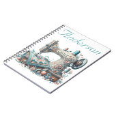 Carnet Machine à coudre personnalisée (Côté gauche)