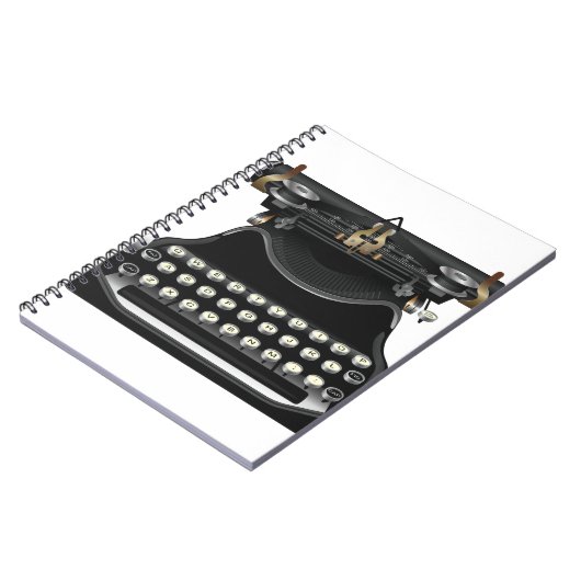 Carnet Machine à écrire antique (Côté gauche)