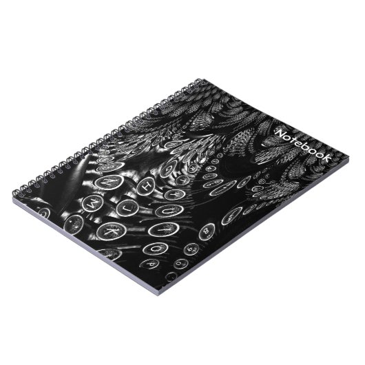 Carnet Machine à écrire fractale (Côté gauche)