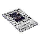 Carnet Machine à écrire vintage (Côté Droit)