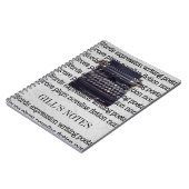 Carnet Machine à écrire vintage (Côté gauche)