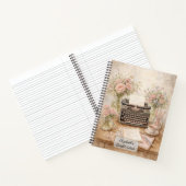 Carnet Machine à écrire vintage (Intérieur)