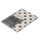 Carnet Machine à écrire vintage (Côté gauche)