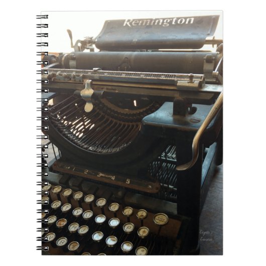 Carnet Machine à écrire vintage (Devant)
