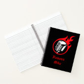 Carnet Machine à flammes personnalisée (Intérieur)