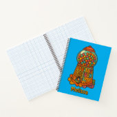 Carnet Machine de gumball psychédélique rétro (Intérieur)