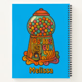 Carnet Machine de gumball psychédélique rétro (Dos)