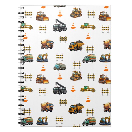 Carnet Machinerie de construction (Devant)