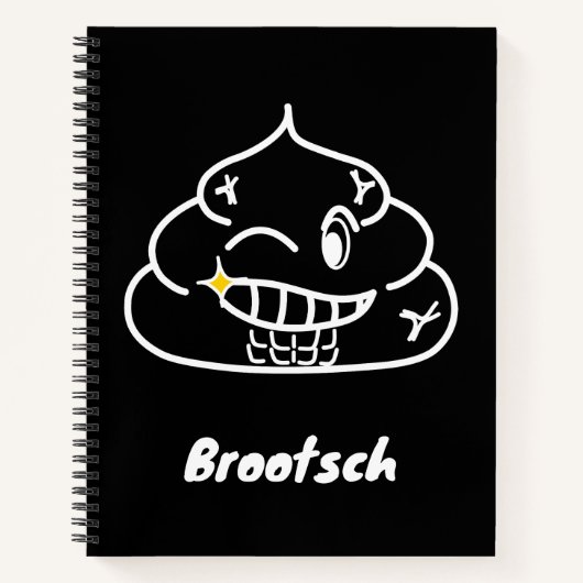 Carnet Macho Poop - Brootsch le PooPoo (Devant)