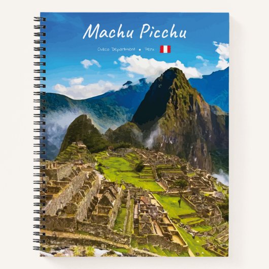 Carnet Machu Picchu, Pérou - Ruines de la citadelle inca  (Devant)