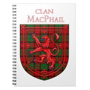 Carnet MacPhail Tartan Scottish Plaid Lion Rampant