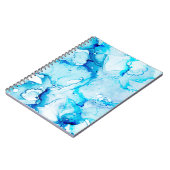 Carnet Macro Nuages. Sapphirine et points de couleur blan (Côté gauche)