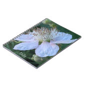 Carnet Macro photo de fleur de mûre (Côté gauche)