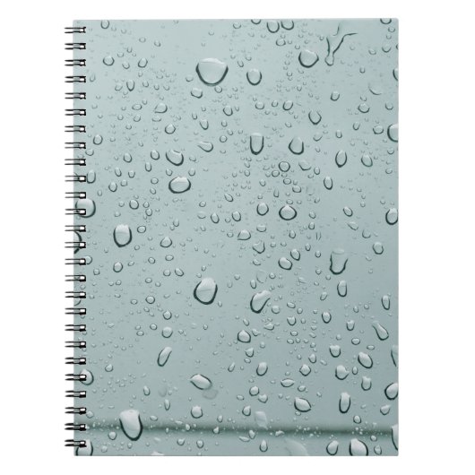 Carnet Macro photo de gouttes d'eau (Devant)