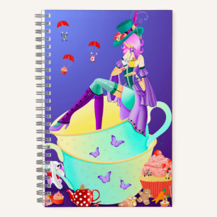 Carnet Mad Hatter dans Teacup Wonderland