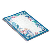 Carnet Madame de chant | grégorien floral bleu de la (Côté Droit)