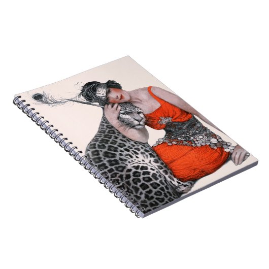 Carnet Madame et léopard (Côté Droit)