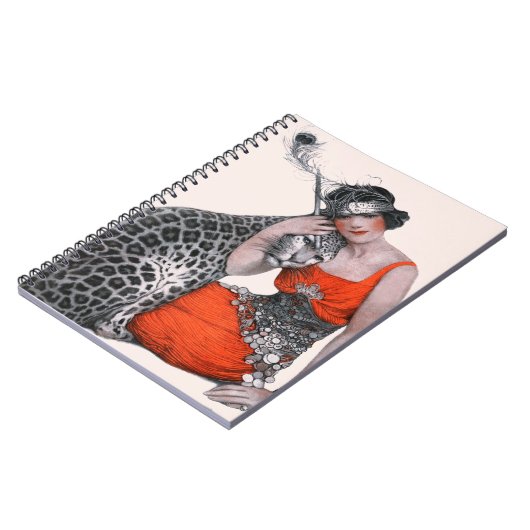 Carnet Madame et léopard (Côté gauche)