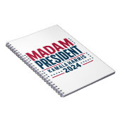 Carnet Madame la Présidente Kamala Harris 2024 Vote Democ (Côté Droit)