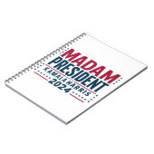 Carnet Madame la Présidente Kamala Harris 2024 Vote Democ (Côté gauche)