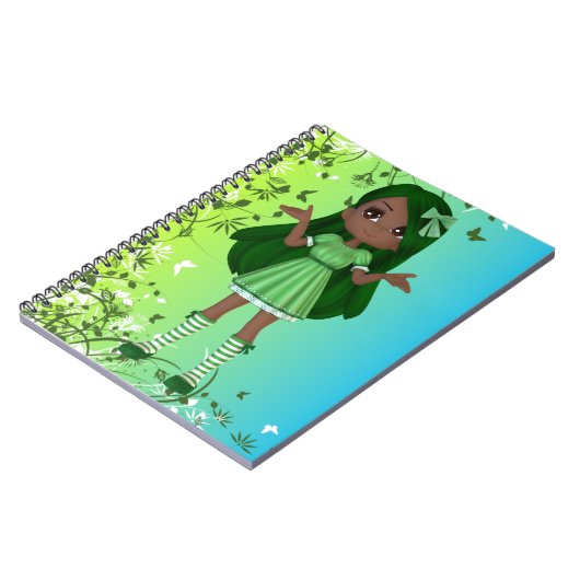 Carnet Madame Lime Notebook d'Afro-américain (Côté gauche)