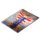 Carnet Madame vintage de drapeau américain patriotique de (Côté gauche)