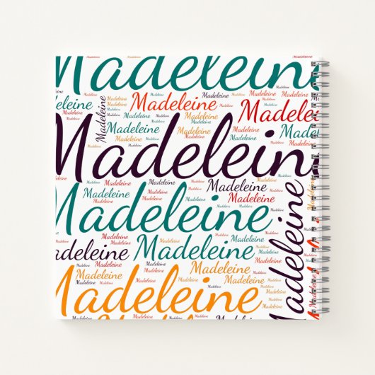 Carnet Madeleine (Dos)