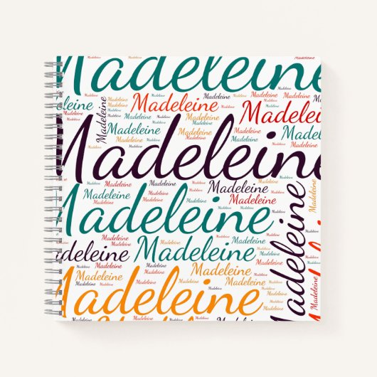 Carnet Madeleine (Devant)