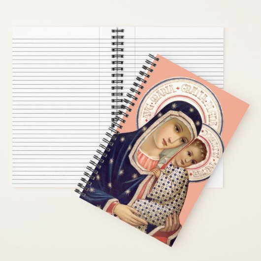 Carnet Madonna et l'enfant (À l'intérieur)