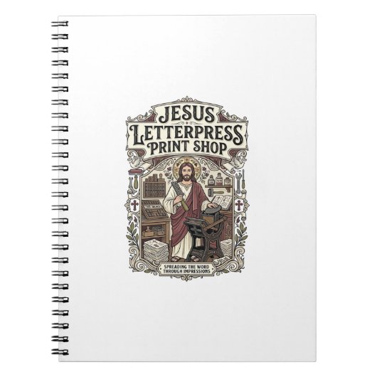 Carnet Magasin d'impression Jésus Letterpress Jésus Lette (Devant)