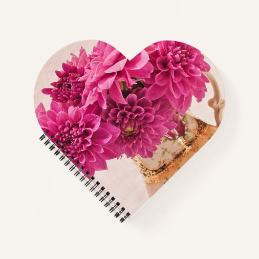 Carnet Magenta Dahlias (Devant)
