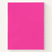 Carnet Magenta Paintbrush Floral (Dos)